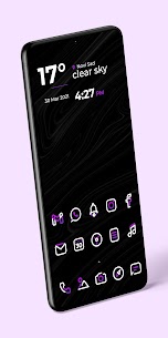 Aline Purple icon pack Pro Paid Apk – linear purple icons 3