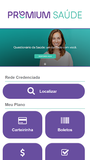 Visualização do aplicativo