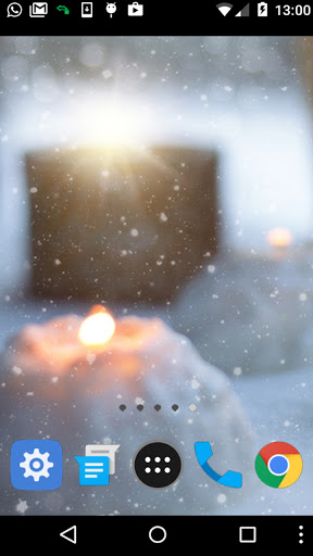 beautiful snowfall wallpaper Screen 2