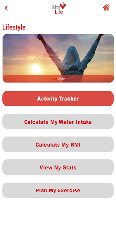 Android application Site Life screenshort