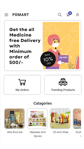 Android application PDMART screenshort