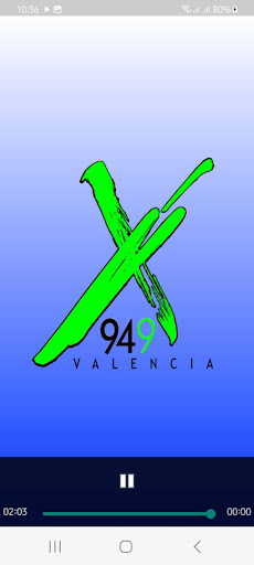 Android application La X 94.9 FM screenshort