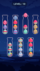 Eier sortieren -Färbe sie alle