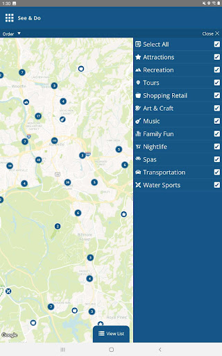 Screenshot of Explore Asheville