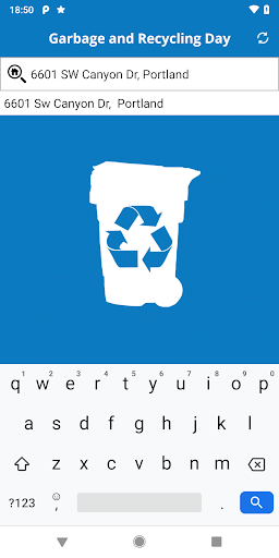 Garbage and Recycling Day Screen 2