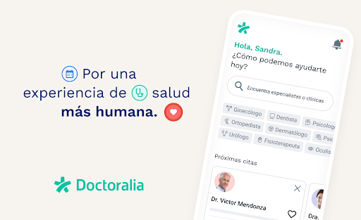 Android application Doctoralia: pide citas médicas screenshort