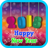 New Year 2018 Greeting Cards icon