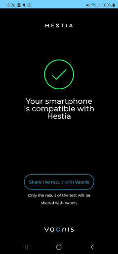 Hestia Compatibility Test Screen 2