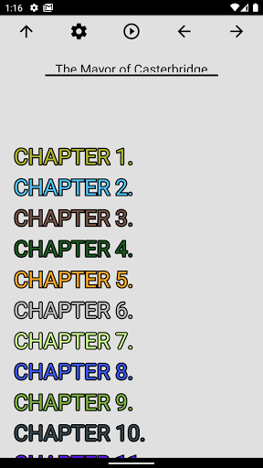 Android application Audio Book, The Mayor of Caste screenshort