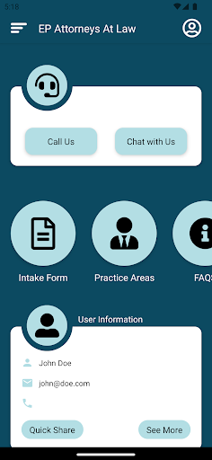 Android application Englander Peebles Injury App screenshort