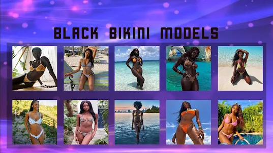 Black Bikini Model