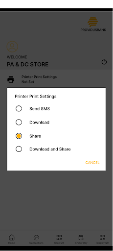 Providus SoftPOS Screen 2
