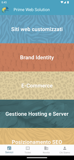 Android application Prime Web Solution screenshort