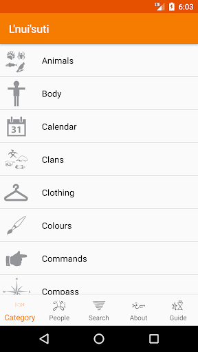 Android application L'nui'suti screenshort