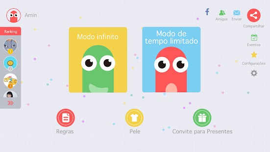 Visualização do aplicativo