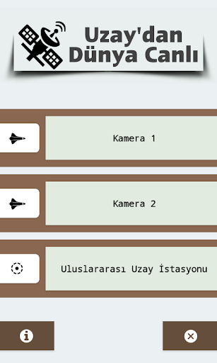 Android application Uzay'dan Dünya'yı Canlı İzle screenshort
