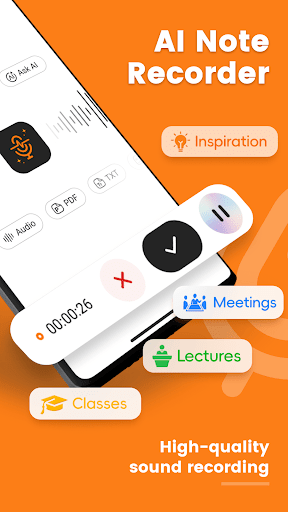 Screenshot of Note AI: Voice AI Transcribe