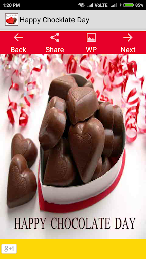 Android application Happy Chocolate Day Images screenshort