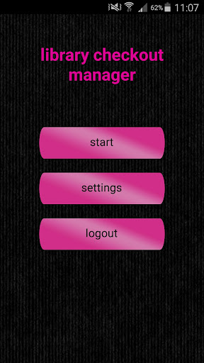 Android application Library Checkout Manager screenshort