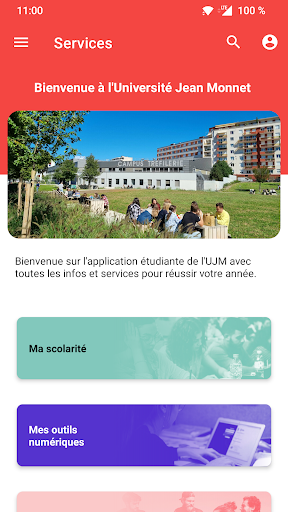 Android application Jean Monnet University screenshort