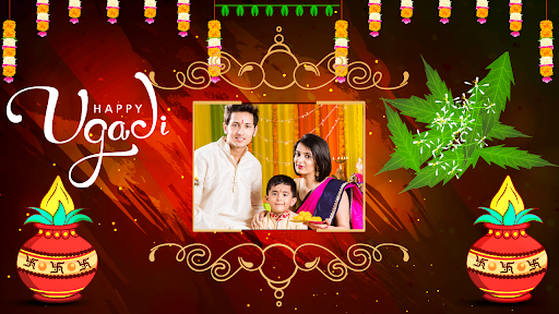 Android application Ugadi Photo Frames 2024 screenshort