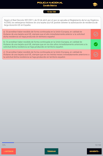 Test Opos Policía Nacional