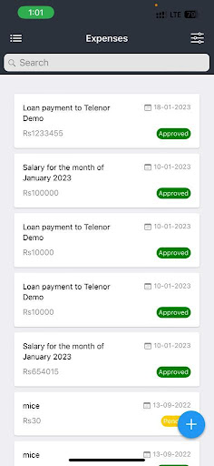 Android application Telenor HRM screenshort