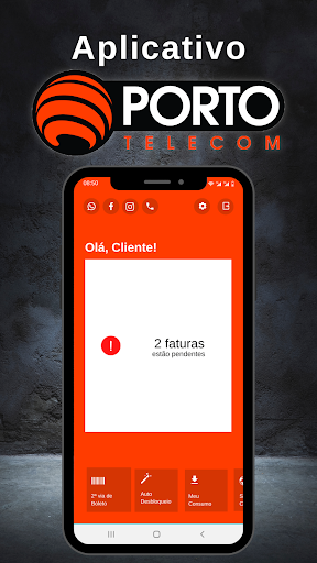 Android application Porto Telecom Clientes screenshort