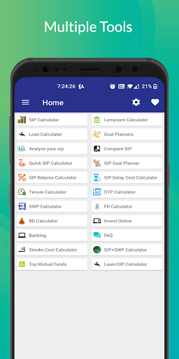 Android application SIP Planner & SIP Calculator screenshort