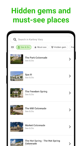 Karlovy Vary SmartGuide Screen 3