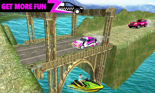 Pink Taxi Driving Game 3D Screen 3