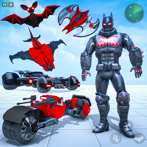 Bat Hero Man Game : Robot Game logo