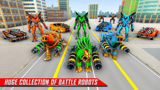 Lion Robot Car Game:Robot Game  screenshots 13