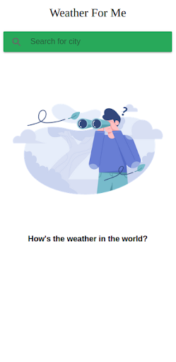 Weather For Me Screen 2