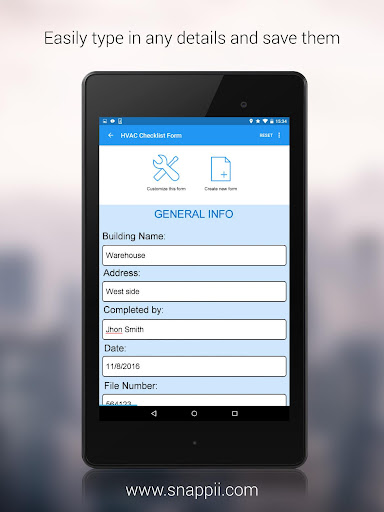 HVAC Inspection Checklist Screen 2