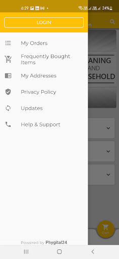 Shoptry - Online Grocery Screen 2