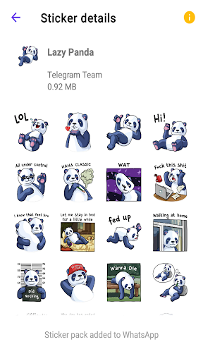 ? Kawaii Panda Stickers WAStickerApps