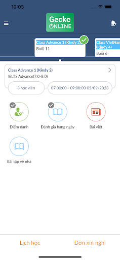 Android application Gecko Teacher screenshort