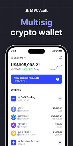 Android application MPCVault - Multisig Wallet screenshort