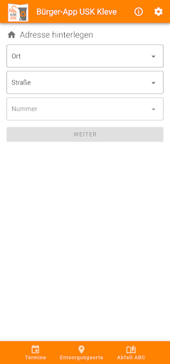 Android application Bürger-App USK Kleve screenshort