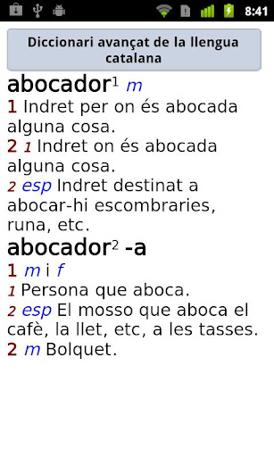 Catalan Dictionary Advanced