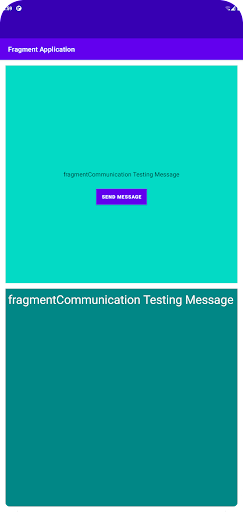 Android application Fragments screenshort