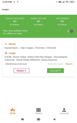 Eat  shop partner app