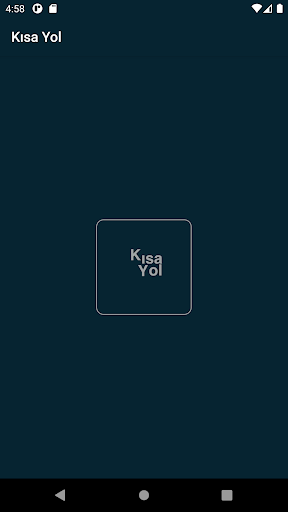 Android application Kısa Yol screenshort