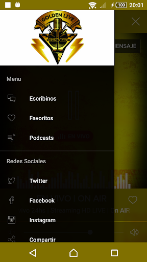 Golden Live Radio Screen 2