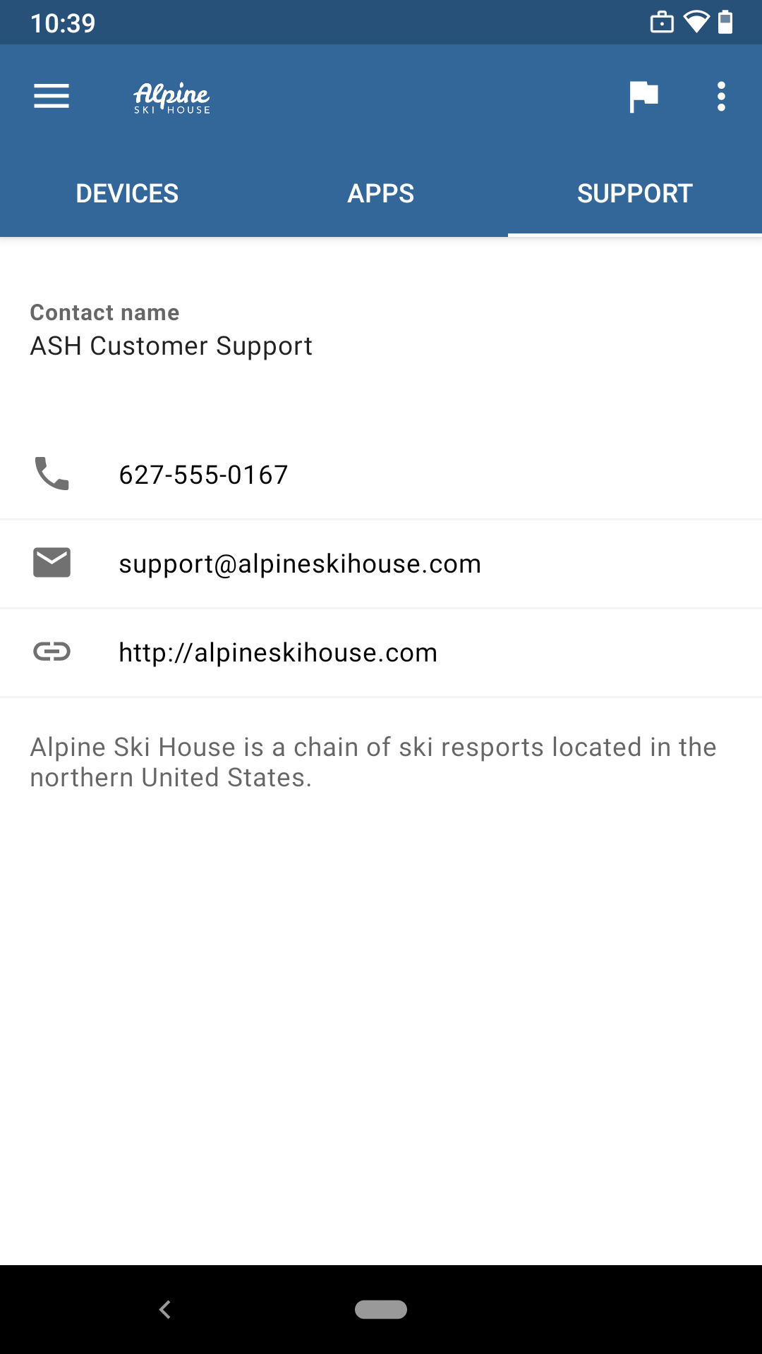 Android application Intune Company Portal screenshort