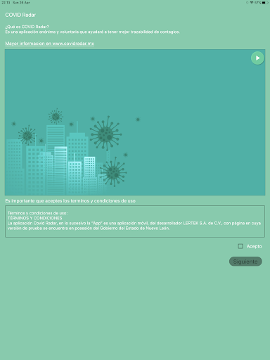 CovidRadar.mx Screen 2