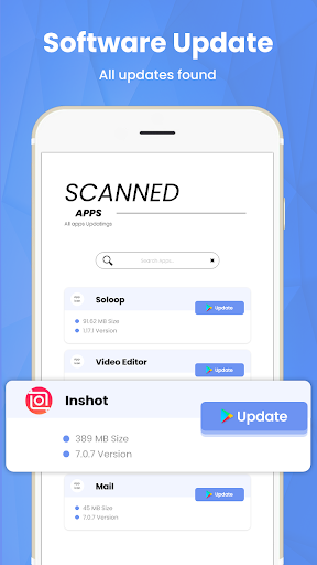 Updates Finder Update all apps Screen 3