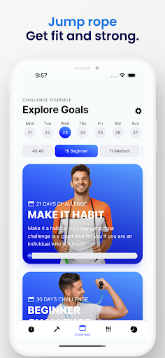 Screenshot of Jump Rope Challenge App