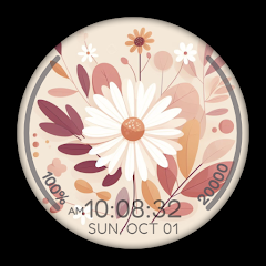 IWF FLOWERS watch face